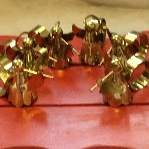 6 silver plated angel napkin holders, trumpeting angels napkin holders -used - Picture 7 of 9